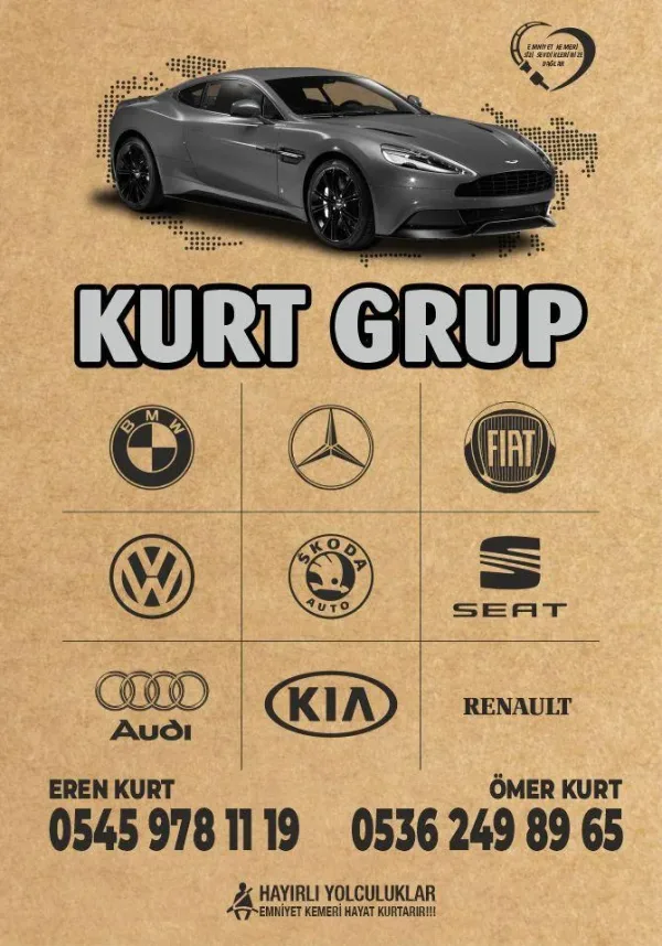 Kurt Grup için üretilen reklam baskılı kağıt oto paspas