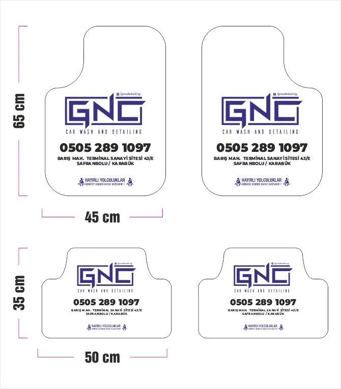 10000 Özel Şekil 2 Renk Oto Paspas