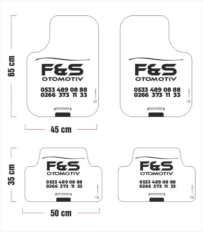 2500 Özel Şekil Tek Renk Oto Paspas