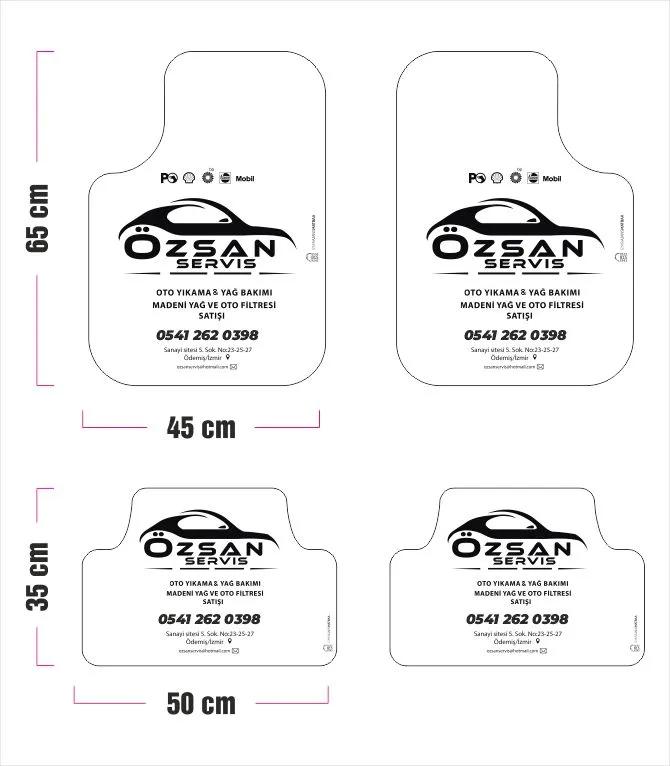 5000 Özel Şekil Tek Renk Oto Paspas