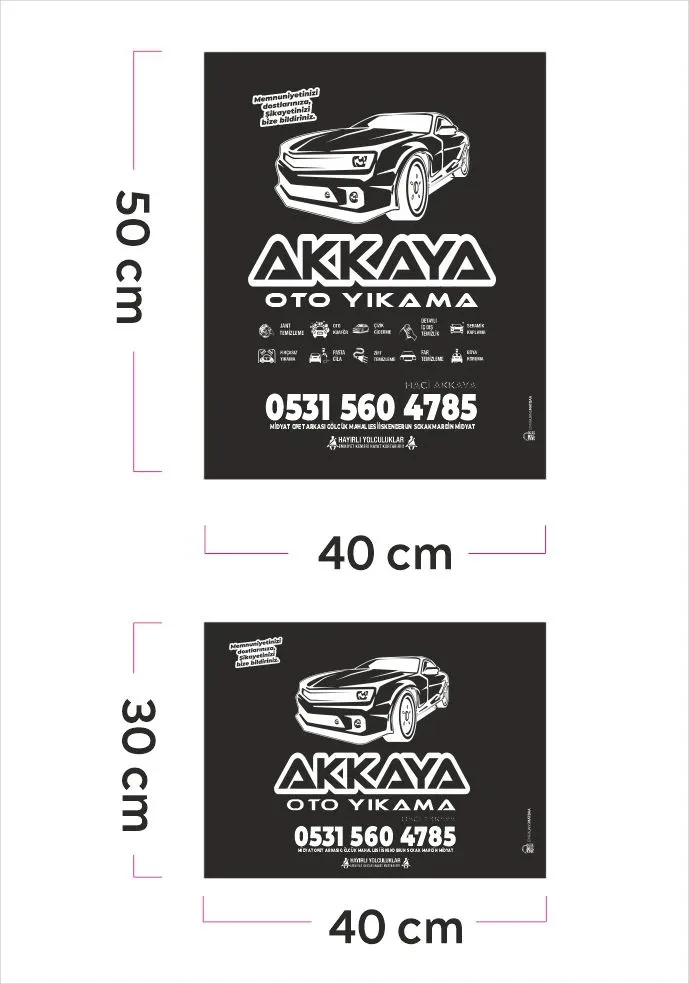 1000 Beyaz Kağıt İkili Set Siyah Zemin Tek Renk Oto Paspas