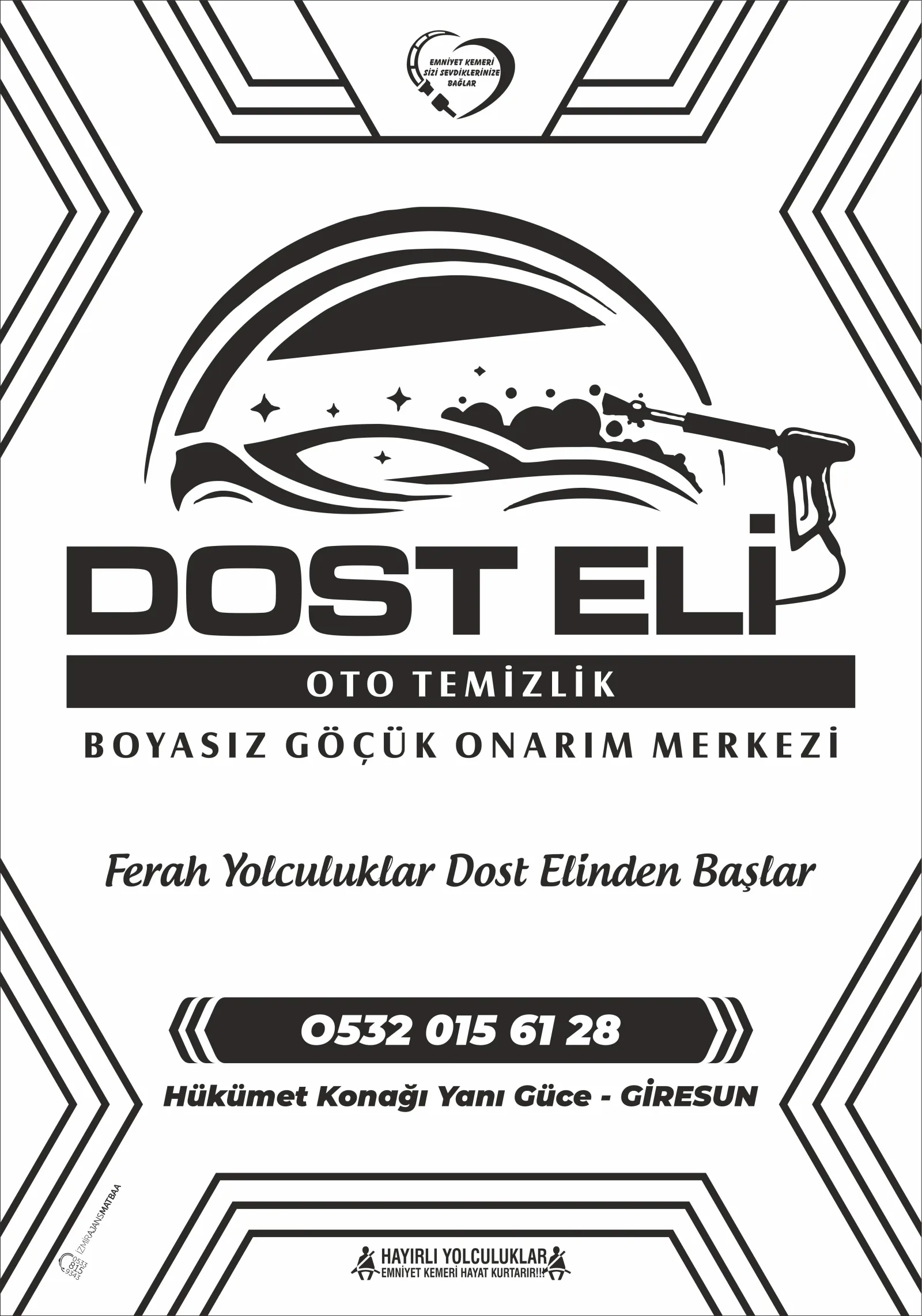 10000 Adet Beyaz Kağıt 48x68 Ebat Tek Renk Oto Paspas örnek çalışma 1